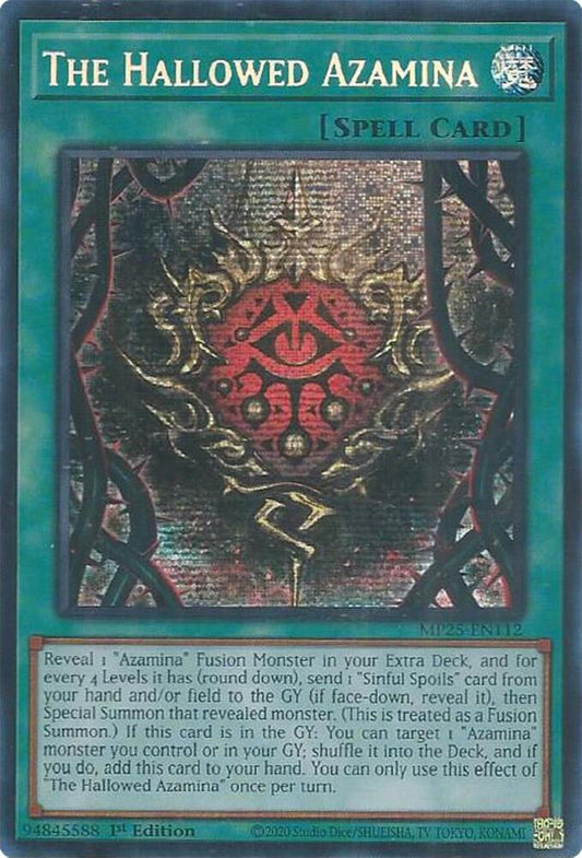 The Hallowed Azamina 1st Edition MP25 (Prismatic Secret Rare) EU English