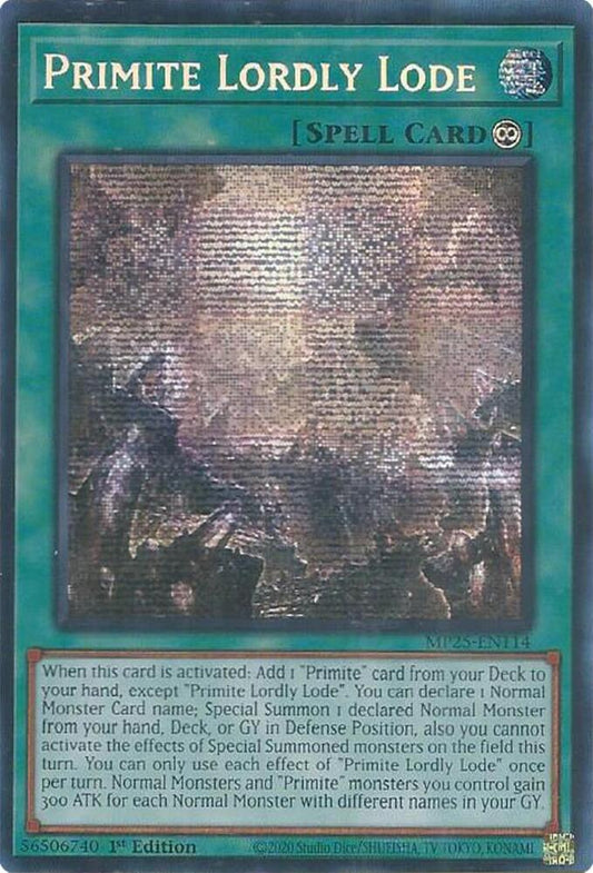 Primite Lordly Lode 1st Edition MP25 (Prismatic Secret Rare) EU English