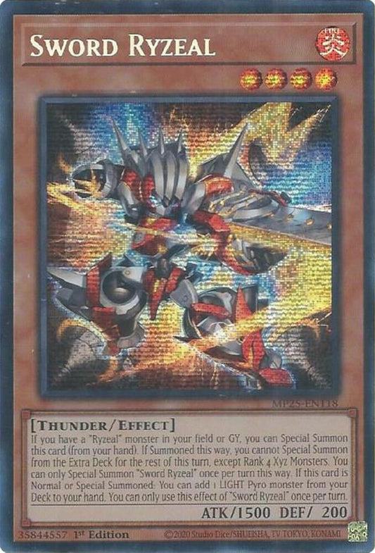 Sword Ryzeal 1st Edition MP25 (Prismatic Secret Rare) EU English
