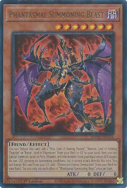 Phantasmal Summoning Beast  1st Edition MP25 (Ultra Rare) EU English