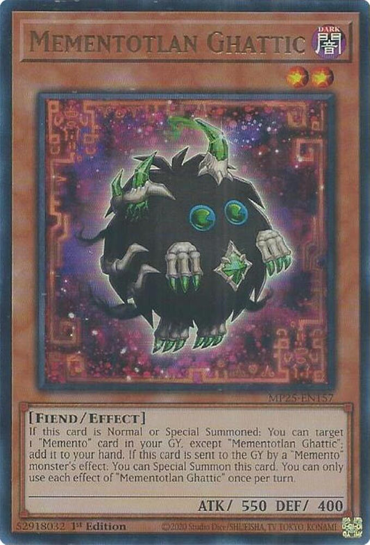 Mementotlan Ghattic  1st Edition MP25 (Ultra Rare) EU English