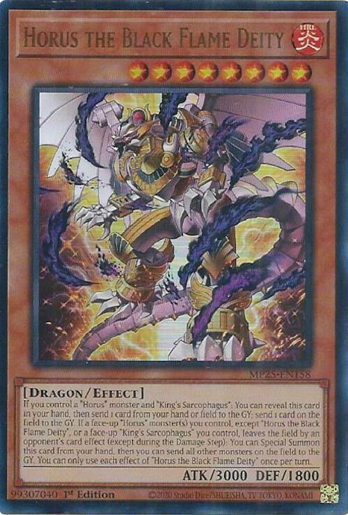 Horus the Black Flame Deity  1st Edition MP25 (Ultra Rare) EU English
