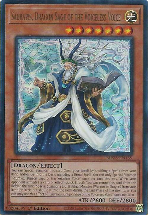Sauravis, Dragon Sage of the Voiceless Voice  1st Edition MP25 (Ultra Rare) EU English
