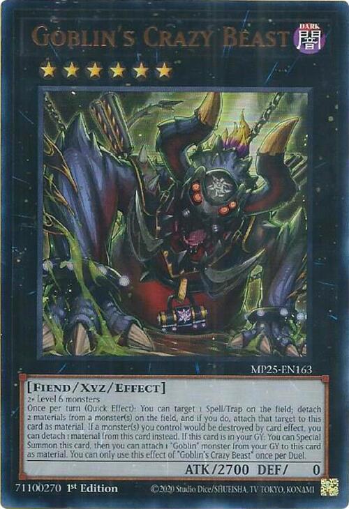 Goblin's Crazy Beast  1st Edition MP25 (Ultra Rare) EU English