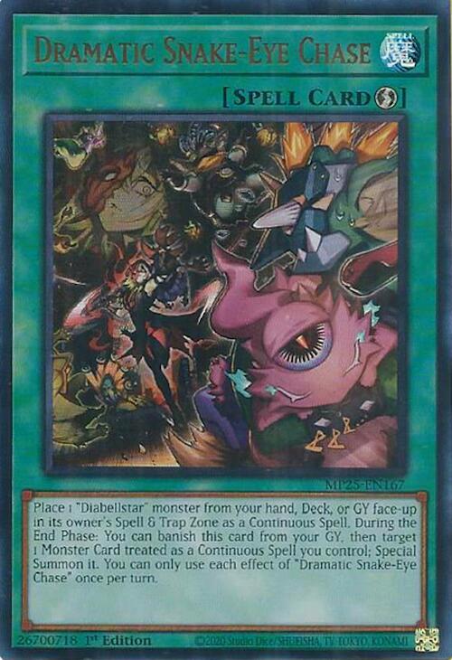 Dramatic Snake-Eye Chase  1st Edition MP25 (Ultra Rare) EU English