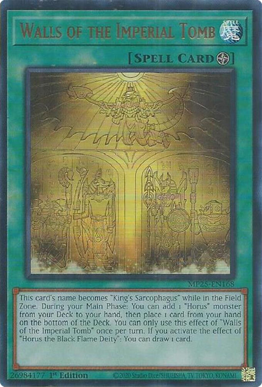 Walls of the Imperial Tomb  1st Edition MP25 (Ultra Rare) EU English