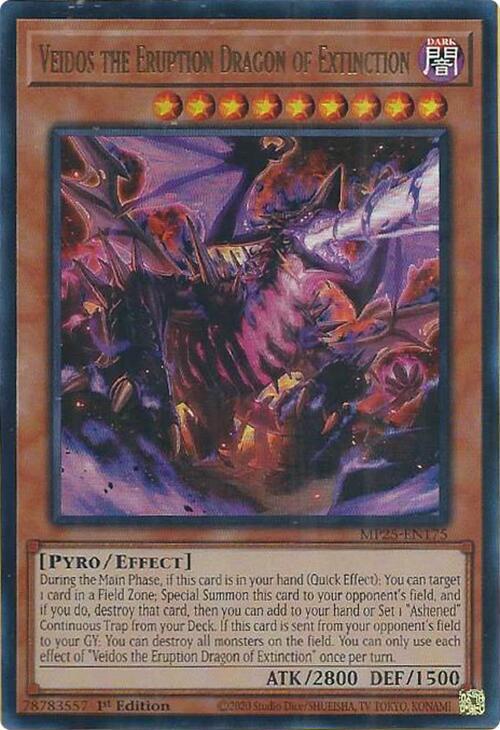 Veidos the Eruption Dragon of Extinction  1st Edition MP25 (Ultra Rare) EU English