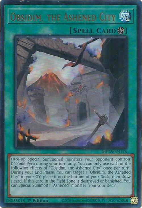 Obsidim, the Ashened City  1st Edition MP25 (Ultra Rare) EU English