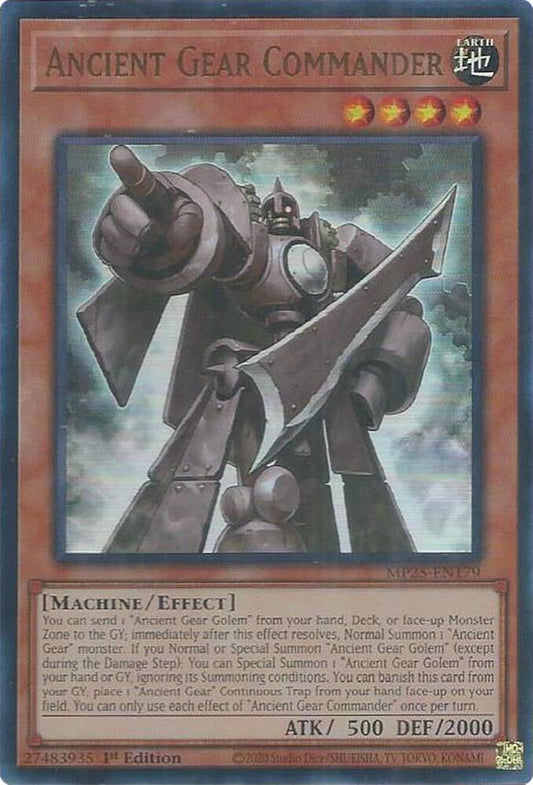 Ancient Gear Commander  1st Edition MP25 (Ultra Rare) EU English