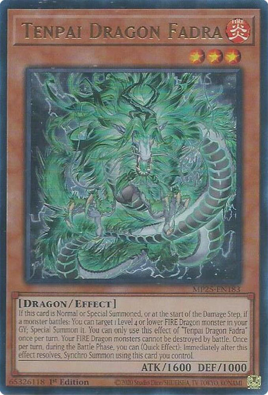 Tenpai Dragon Fadra  1st Edition MP25 (Ultra Rare) EU English