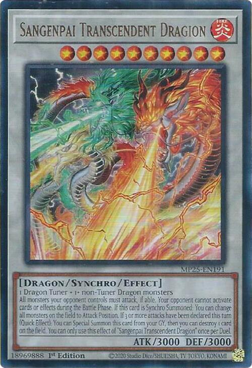 Sangenpai Transcendent Dragion  1st Edition MP25 (Ultra Rare) EU English