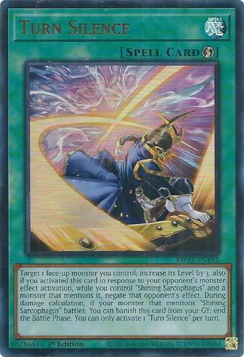 Turn Silence  1st Edition MP25 (Ultra Rare) EU English