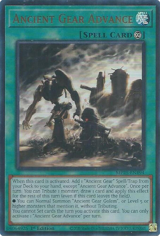 Ancient Gear Advance  1st Edition MP25 (Ultra Rare) EU English