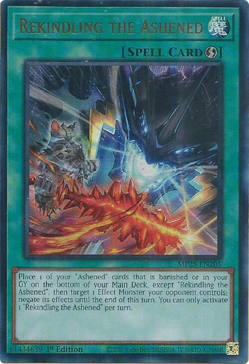 Rekindling the Ashened  1st Edition MP25 (Ultra Rare) EU English