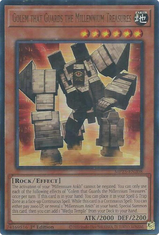 Golem that Guards the Millennium Treasures  1st Edition MP25 (Ultra Rare) EU English