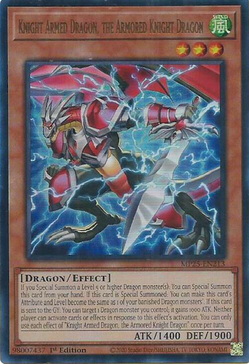 Knight Armed Dragon, the Armored Knight Dragon  1st Edition MP25 (Ultra Rare) EU English