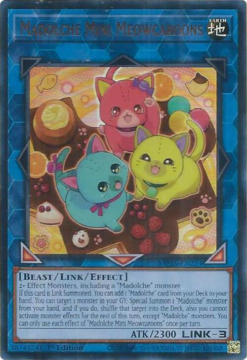 Madolche Mini Meowcaroons  1st Edition MP25 (Ultra Rare) EU English