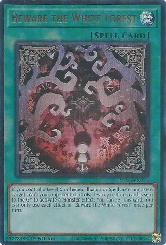 Beware the White Forest  1st Edition MP25 (Ultra Rare) EU English