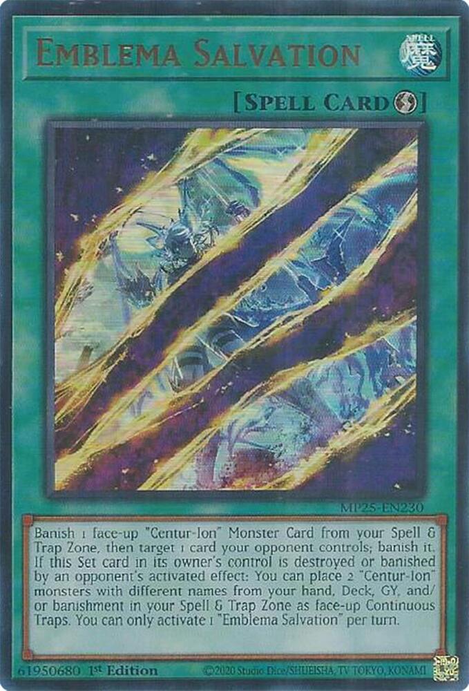 Emblema Salvation  1st Edition MP25 (Ultra Rare) EU English