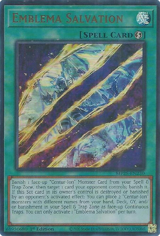 Emblema Salvation  1st Edition MP25 (Ultra Rare) EU English