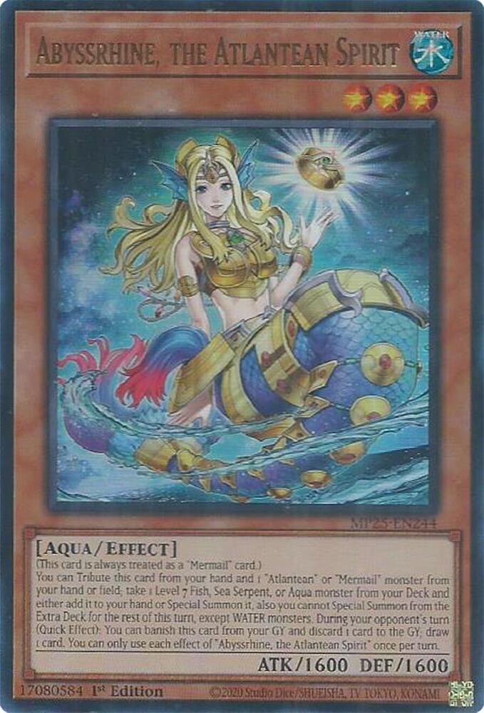 Abyssrhine, the Atlantean Spirit  1st Edition MP25 (Ultra Rare) EU English