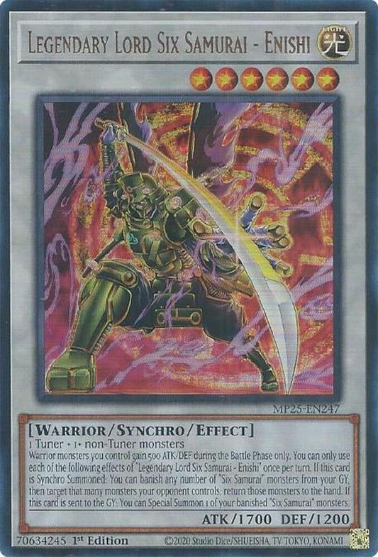 Legendary Lord Six Samurai - Enishi  1st Edition MP25 (Ultra Rare) EU English