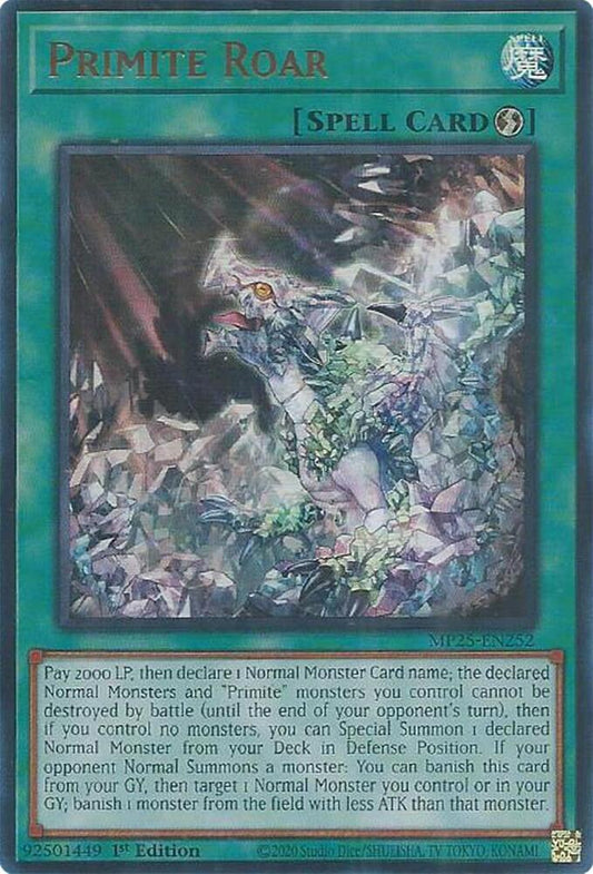 Primite Roar  1st Edition MP25 (Ultra Rare) EU English