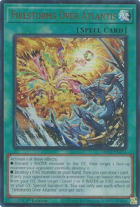 Firestorms Over Atlantis  1st Edition MP25 (Ultra Rare) EU English