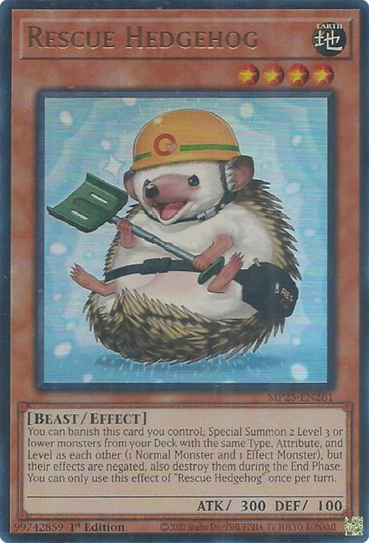 Rescue Hedgehog  1st Edition MP25 (Ultra Rare) EU English
