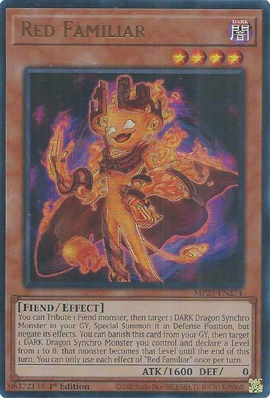 Red Familiar  1st Edition MP25 (Ultra Rare) EU English