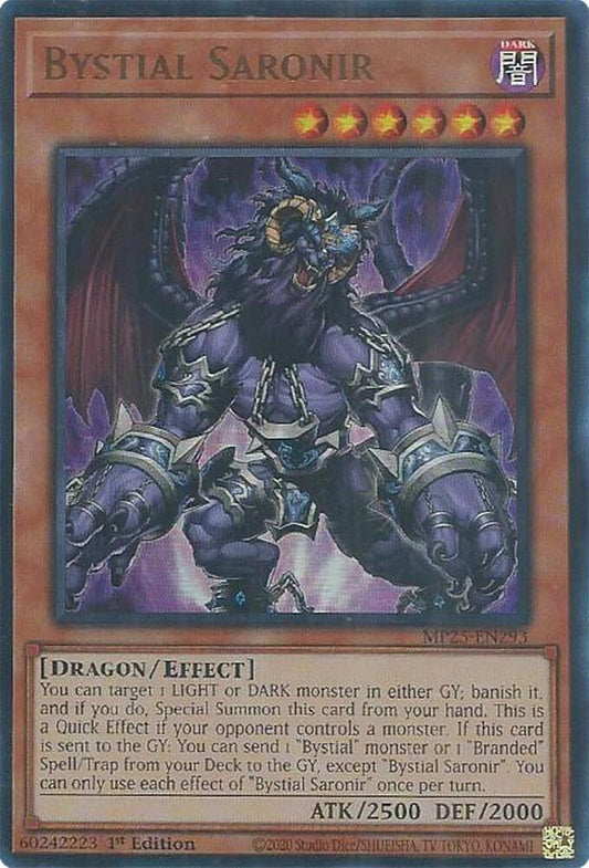 Bystial Saronir  1st Edition MP25 (Ultra Rare) EU English