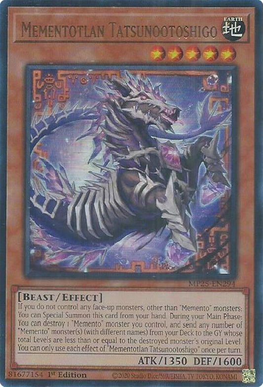 Mementotlan Tatsunootoshigo  1st Edition MP25 (Ultra Rare) EU English
