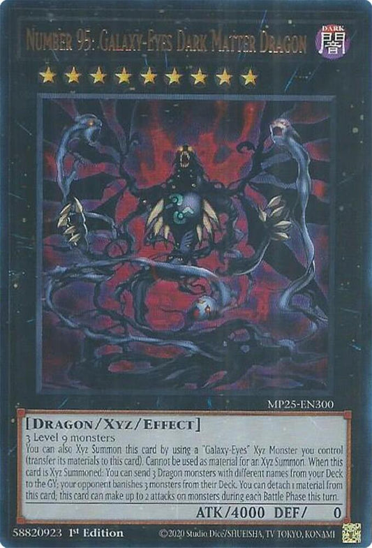 Number 95: Galaxy-Eyes Dark Matter Dragon  1st Edition MP25 (Ultra Rare) EU English