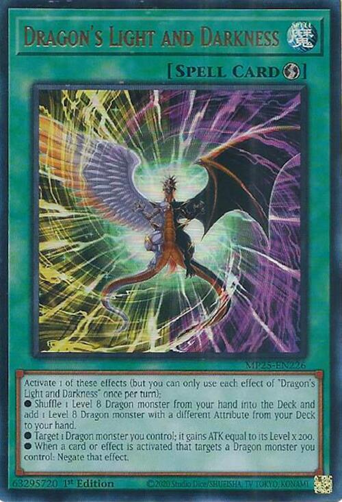 Dragon's Light and Darkness  1st Edition MP25 (Ultra Rare) EU English