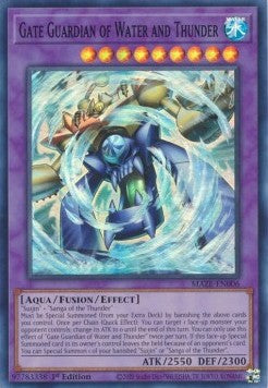 Gate Guardians of Water and Thunder EU English Super Rare (MAZE)