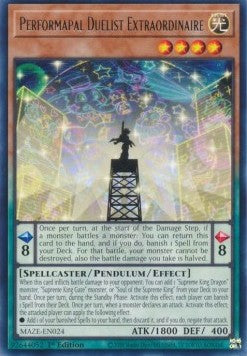 Performapal Duelist Extraordinare EU English Rare (MAZE)