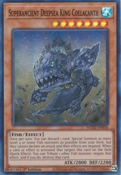 Superancient Deepsea King Coelacanth EU English Super Rare (MAZE)