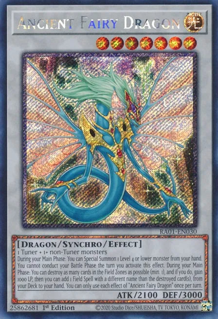 Ancient Fairy Dragon RA01 Platinum Secret Rare US Print