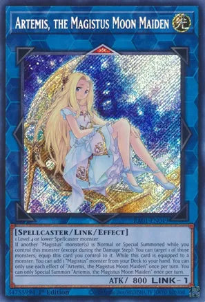 Artemis, the Magistus Moon Maiden 1st Edition RA01 Secret Rare US Print