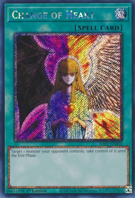 Change of Heart RA01 Platinum Secret Rare US Print