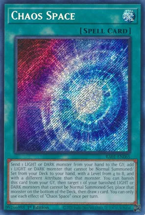 Chaos Space 1st Edition RA01 Secret Rare US Print