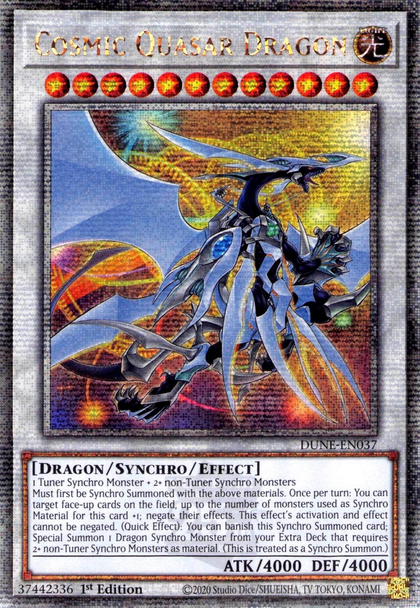 Cosmic Quasar Dragon DUNE Quarter Century Secret Rare EU English