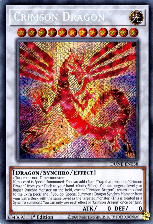 Crimson Dragon DUNE Secret Rare EU English