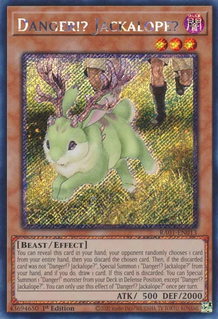 Danger!? Jackalope? RA01 Platinum Secret Rare US Print