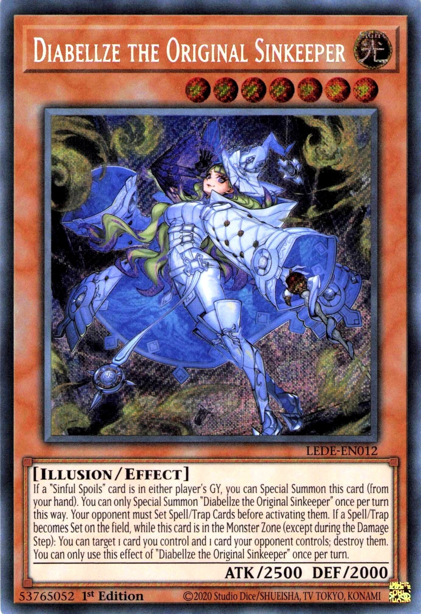 Diabellze the Original Sinkeeper LEDE Secret Rare EU English