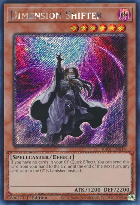 Dimension Shifter RA01 Platinum Secret Rare US Print