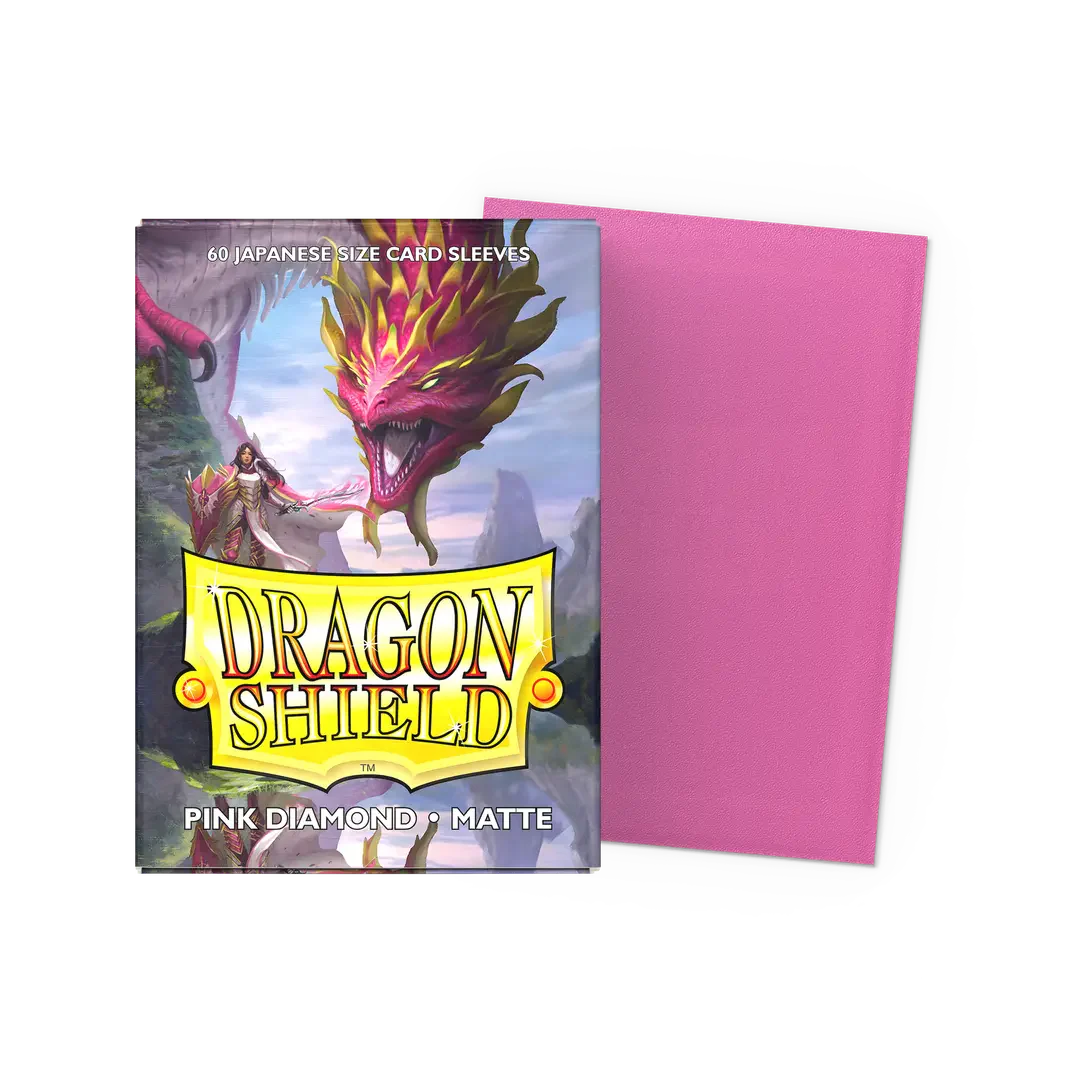 Dragon Shield Japanese size Matte Sleeves - Pink Diamond Cornelia (60 Sleeves)