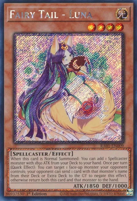 Fairy Tail - Luna RA01 Platinum Secret Rare US Print