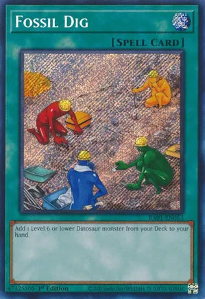 Fossil Dig RA01 Secret Rare US Print