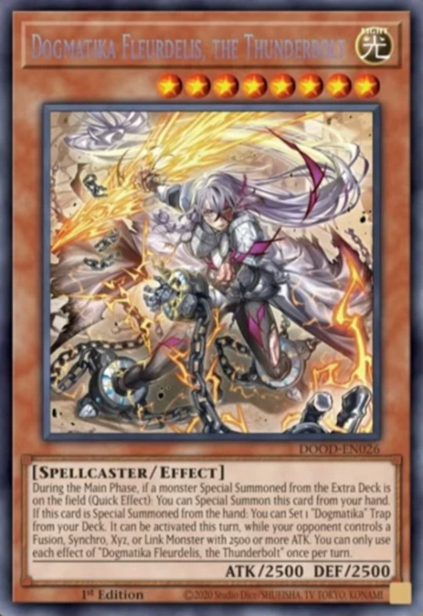 Dogmatika Fleurdelis, the Thunderbolt 1st Edition DOOD (Starlight Rare) EU English